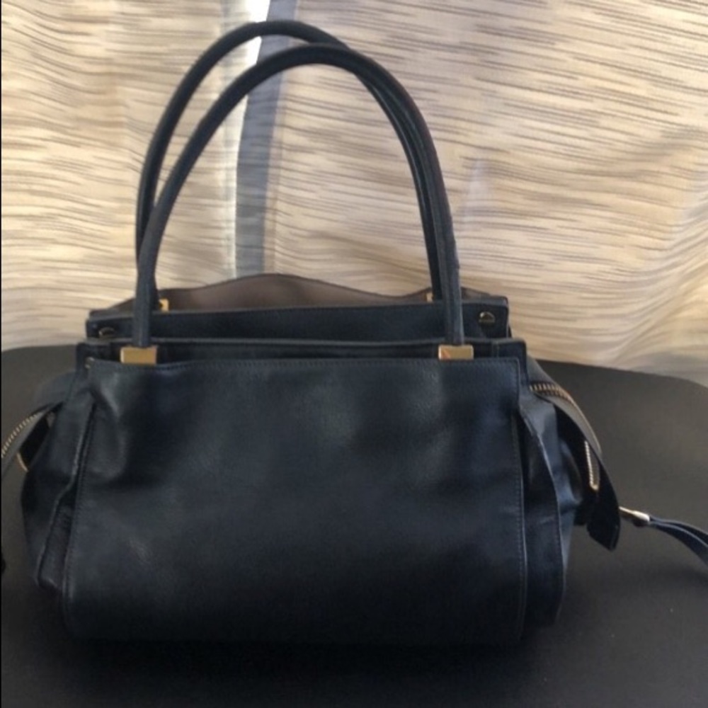 Chloé black leather handbag